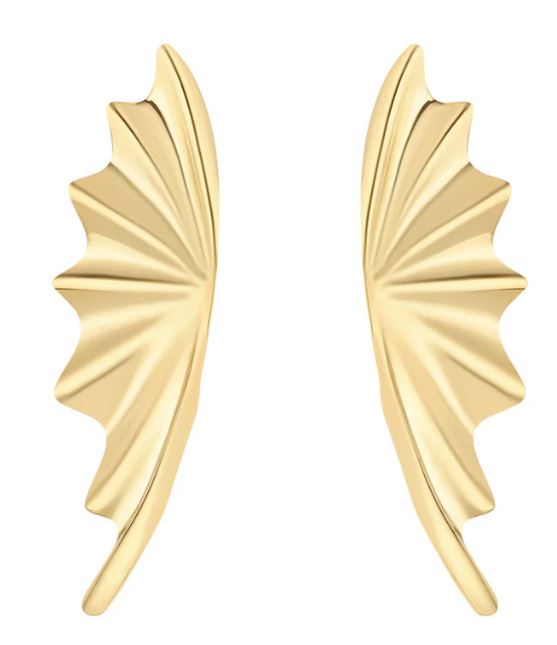 Elegant 9ct Yellow Gold Button Stud Earrings