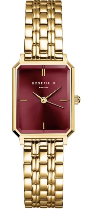 Rosefield Ladies Octagon XS Burgundy 19.5mm watch