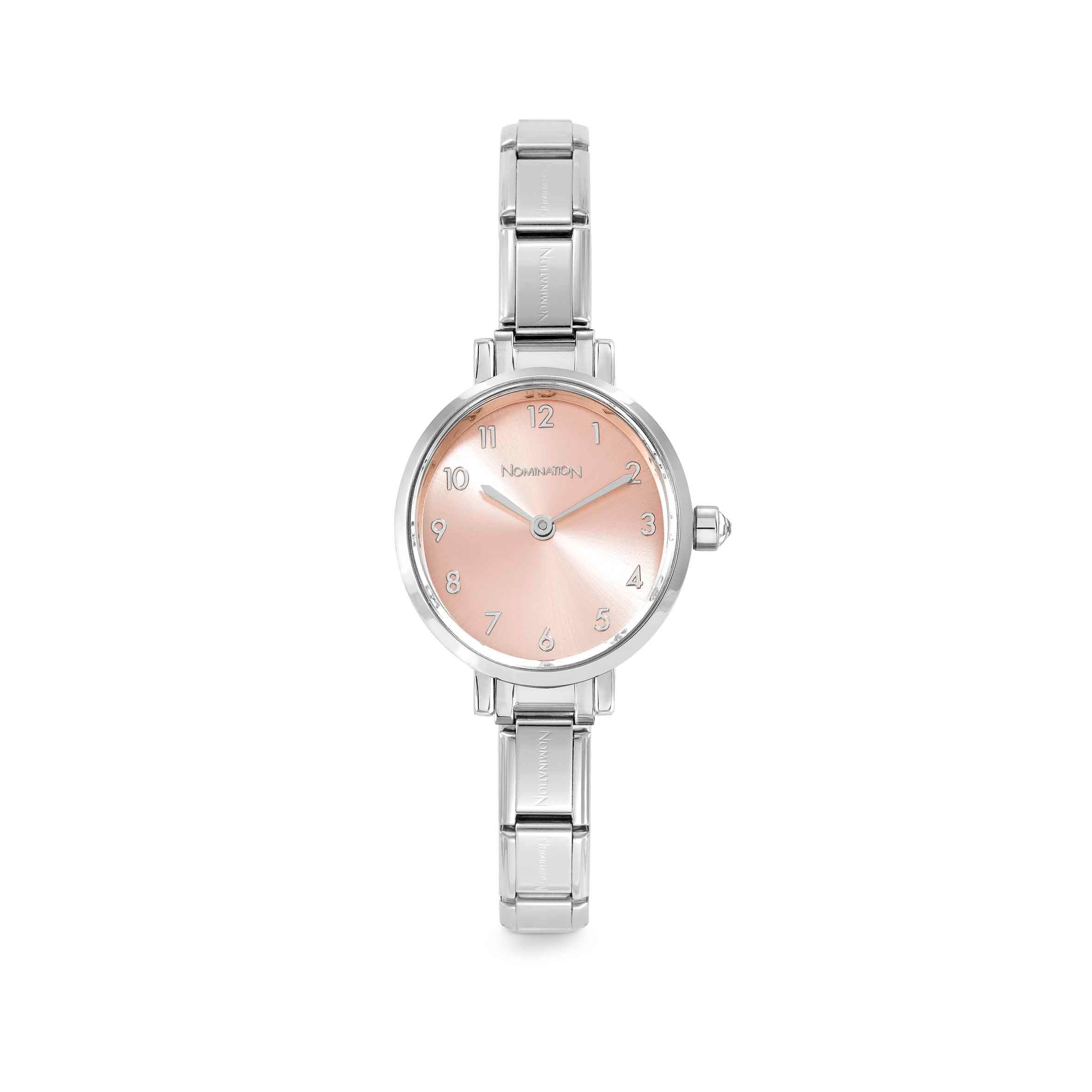 Nomination Paris Pink Dial Steel Watch