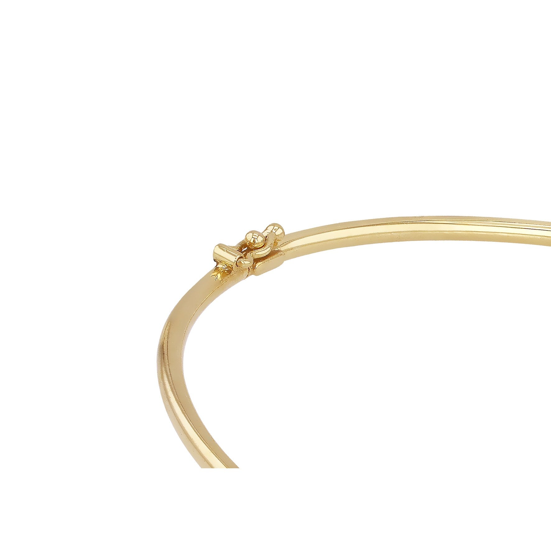 9ct Yellow Gold Rainbow Petal Bangle