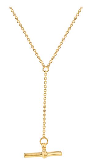 9ct Yellow Gold T-Bar Necklace