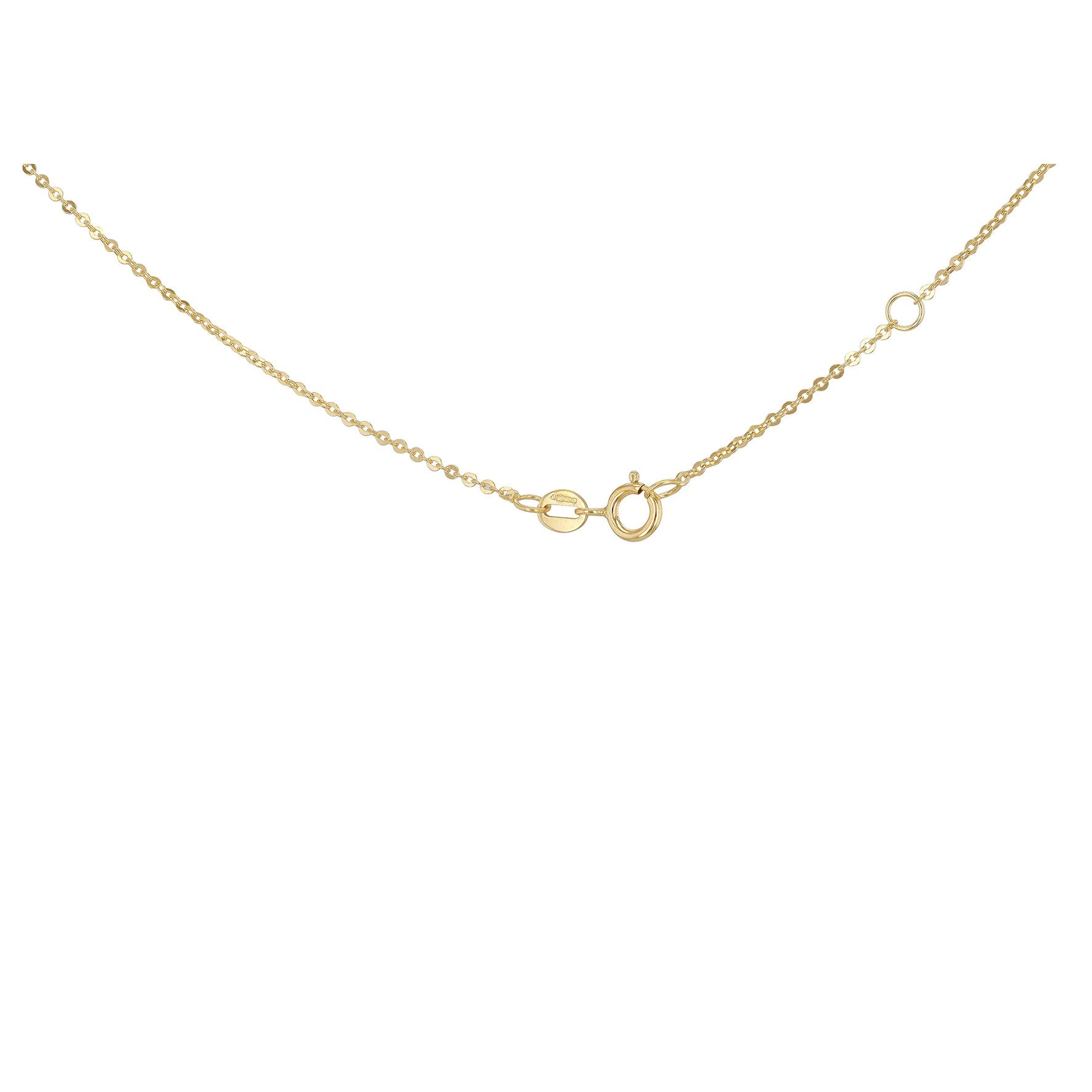 9ct Yellow Gold Diamond Cut Ball Lariat Necklace