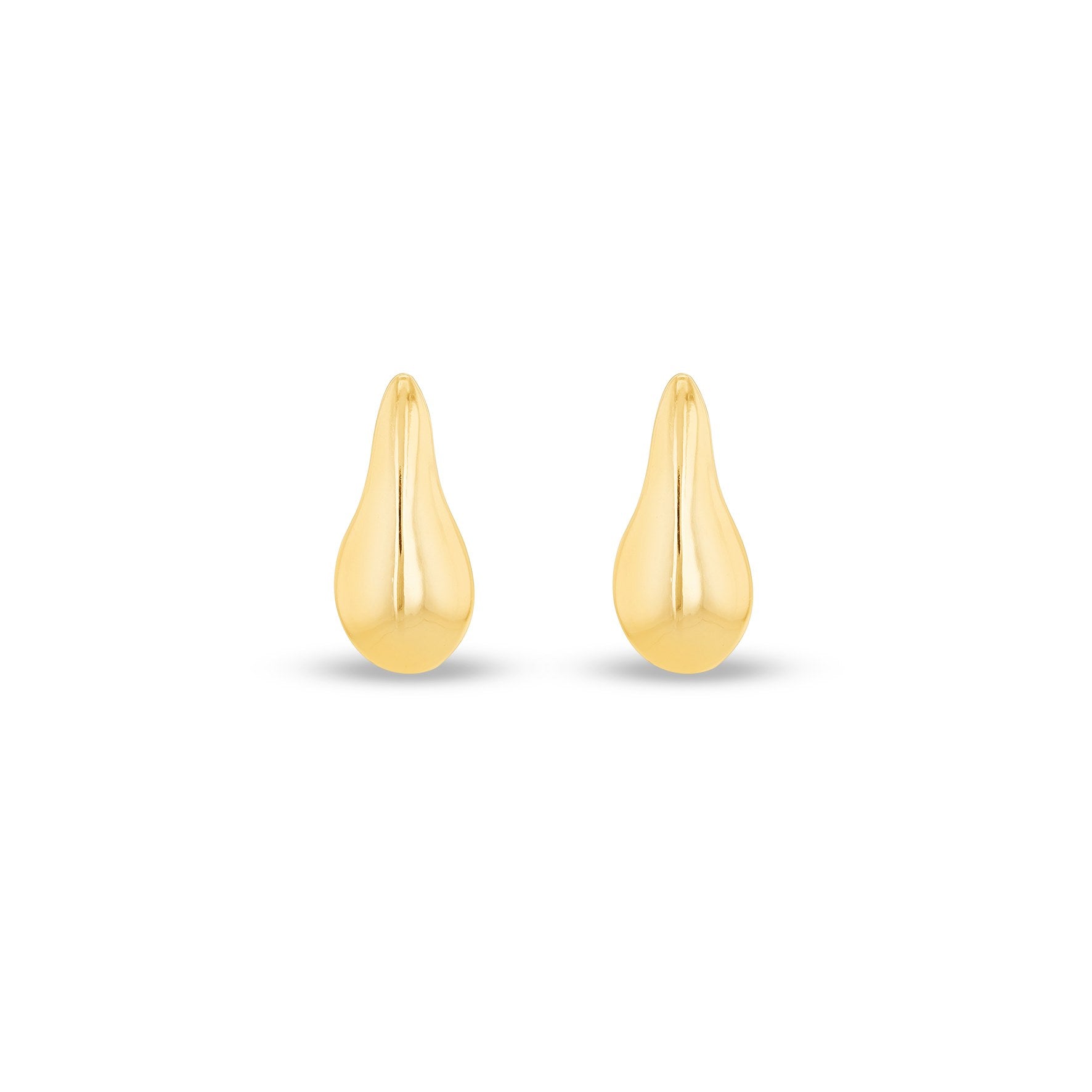 9ct Yellow Gold Mini Teardrop Stud Earrings