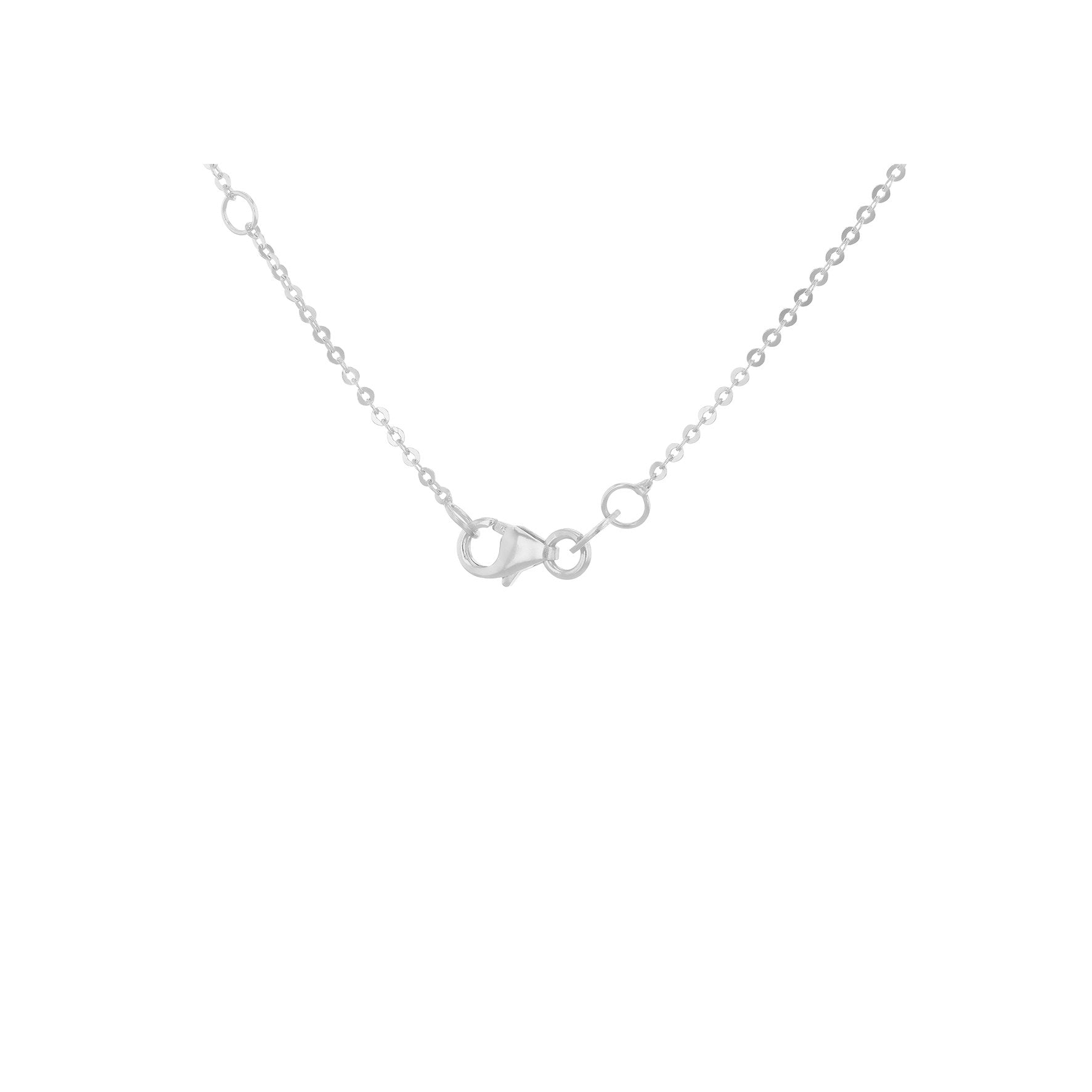 9ct White Gold Cubic Zirconia Flower Pendant