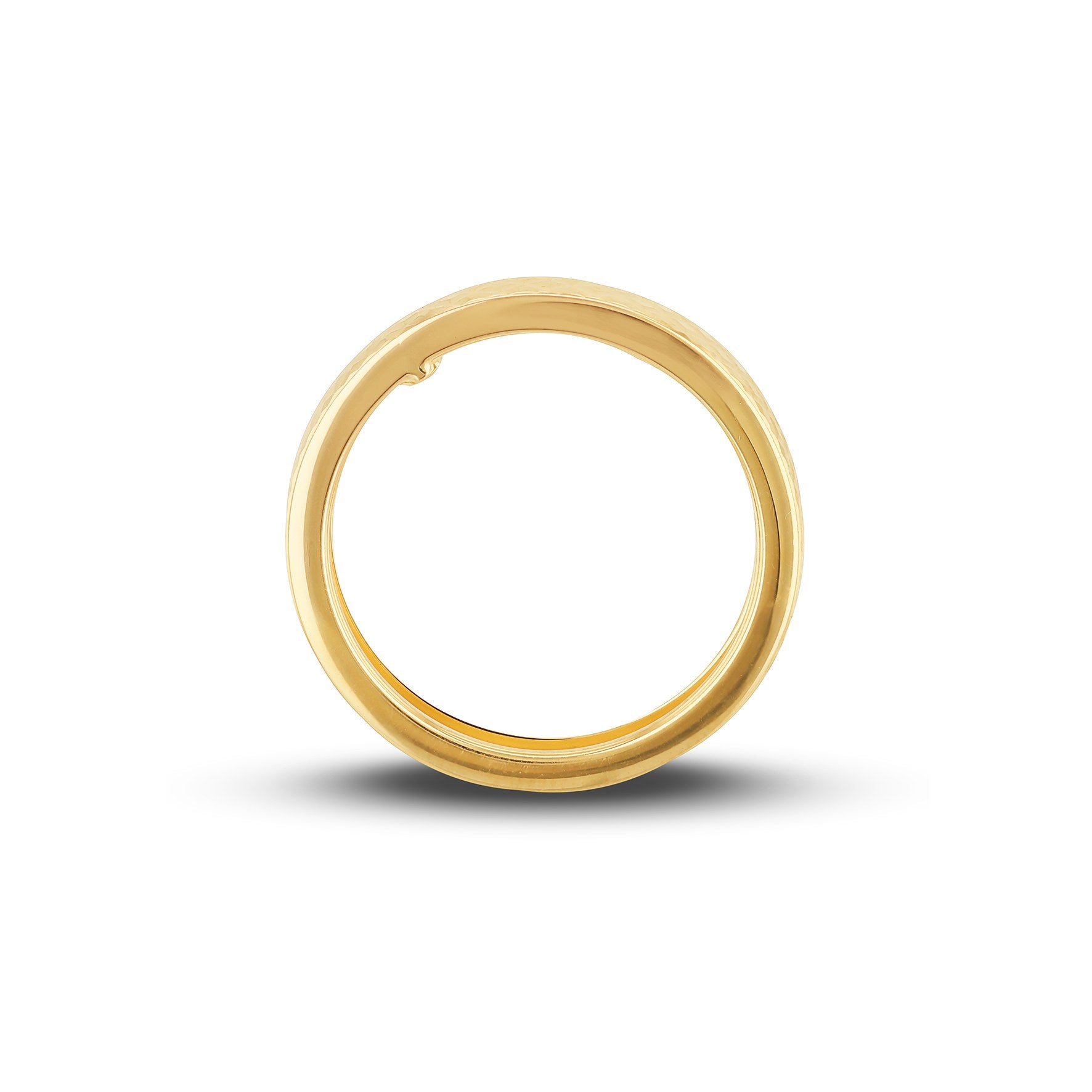 9ct Yellow Gold 4mm Diamond Cut Band Ring