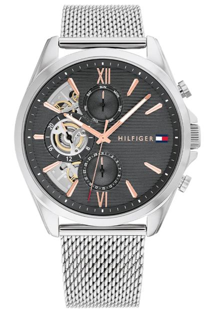Tommy Hilfiger Mens Baker Chronograph Grey 44mm watch