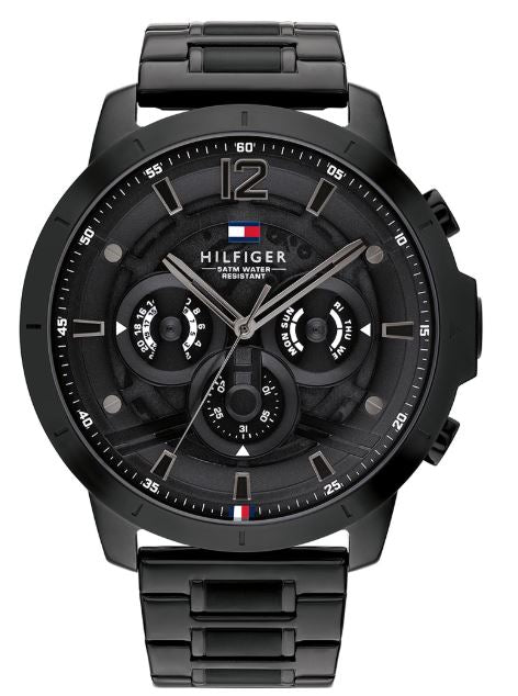 Tommy Hilfiger Luca 50mm Black Dial Quartz Mens Watch