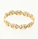 9ct Yellow Gold Fancy Link Bracelet 19cm
