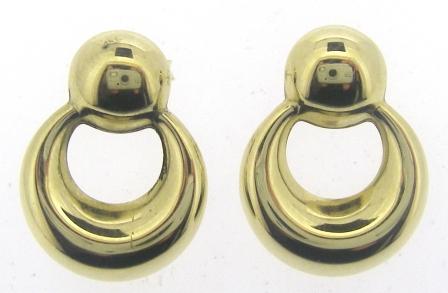 9ct Yellow Gold Paper Link Drop Earrings