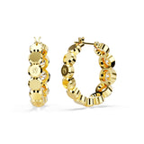 Swarovski Imber Hoop Earrings - Gold Tone-Plated 24mm - White