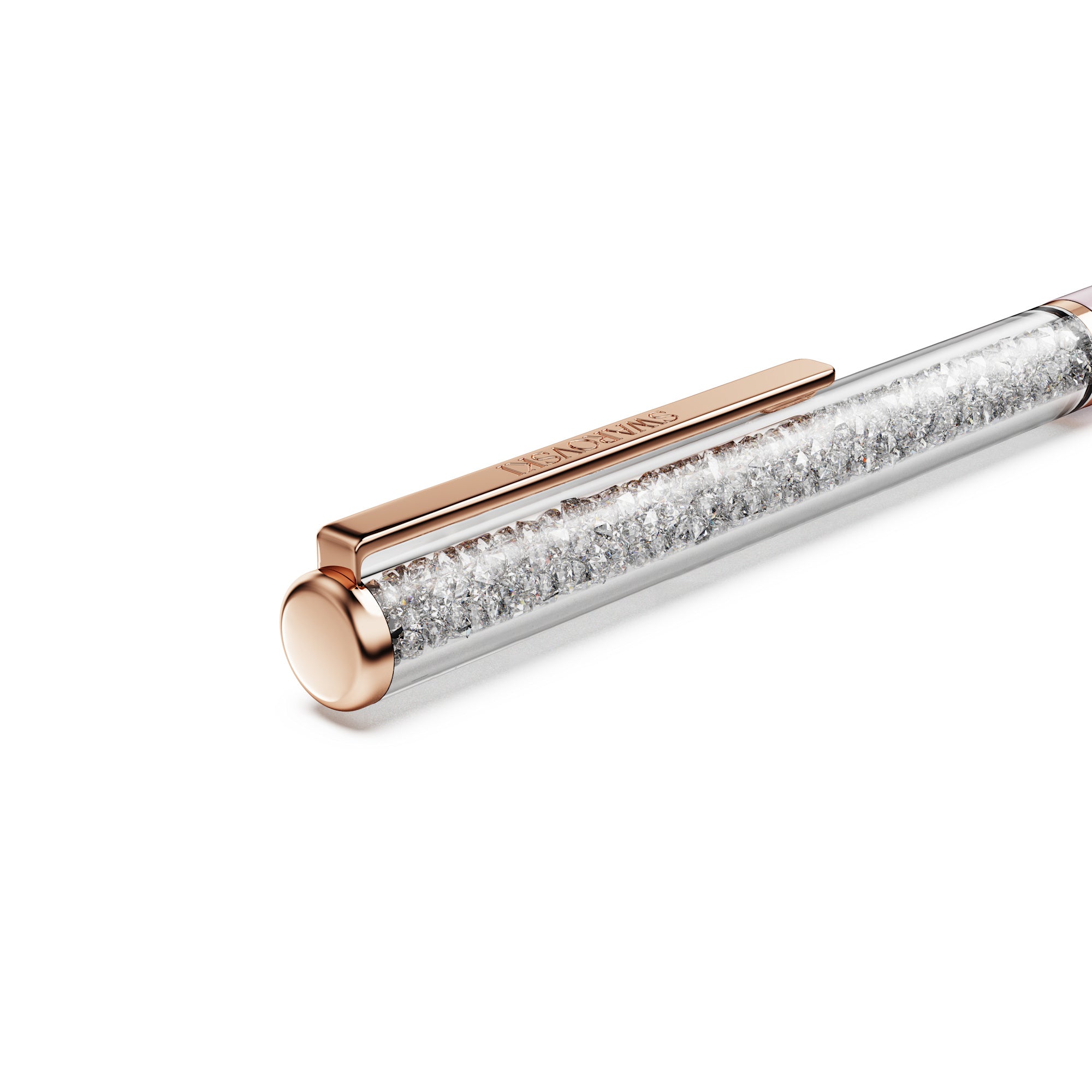 Swarovski Crystalline Silk Ballpoint Pen - Rose Gold Tone-Plated - Pink