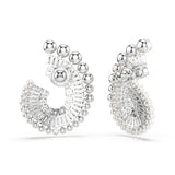 Swarovski Ariana Grande SS25 Capsule Pearl Stud Earrings - Rhodium Plated - White