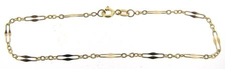 Vintage 9ct Rose Gold Fancy Link Bracelet 7.75'