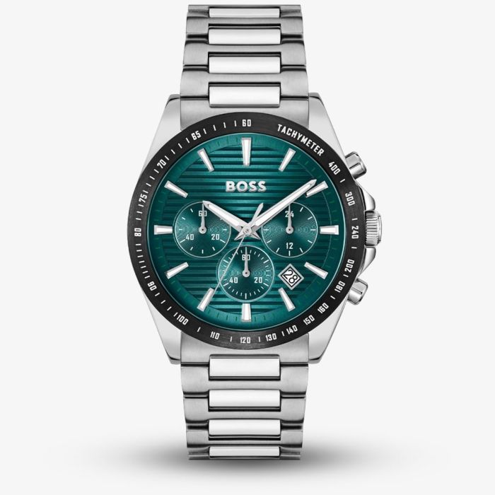 BOSS Mens Pioneer Chronograph Black 44 mm Watch Watch