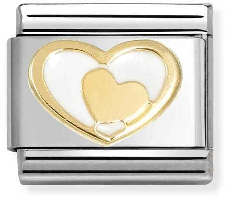 Nomination Composable Classic 'Love 2' Heart Link