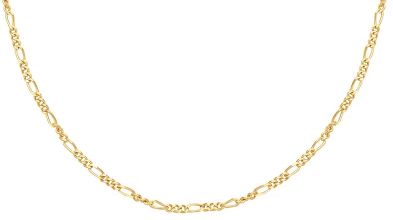 Ania Haie Silver and Yellow Gold Plated Filia Curb Chain Necklace 45cm