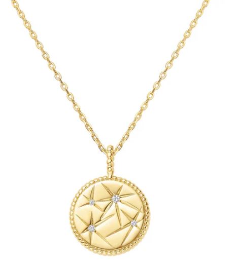 SS/YGP CZ Star Charm Pndt 45-50cm