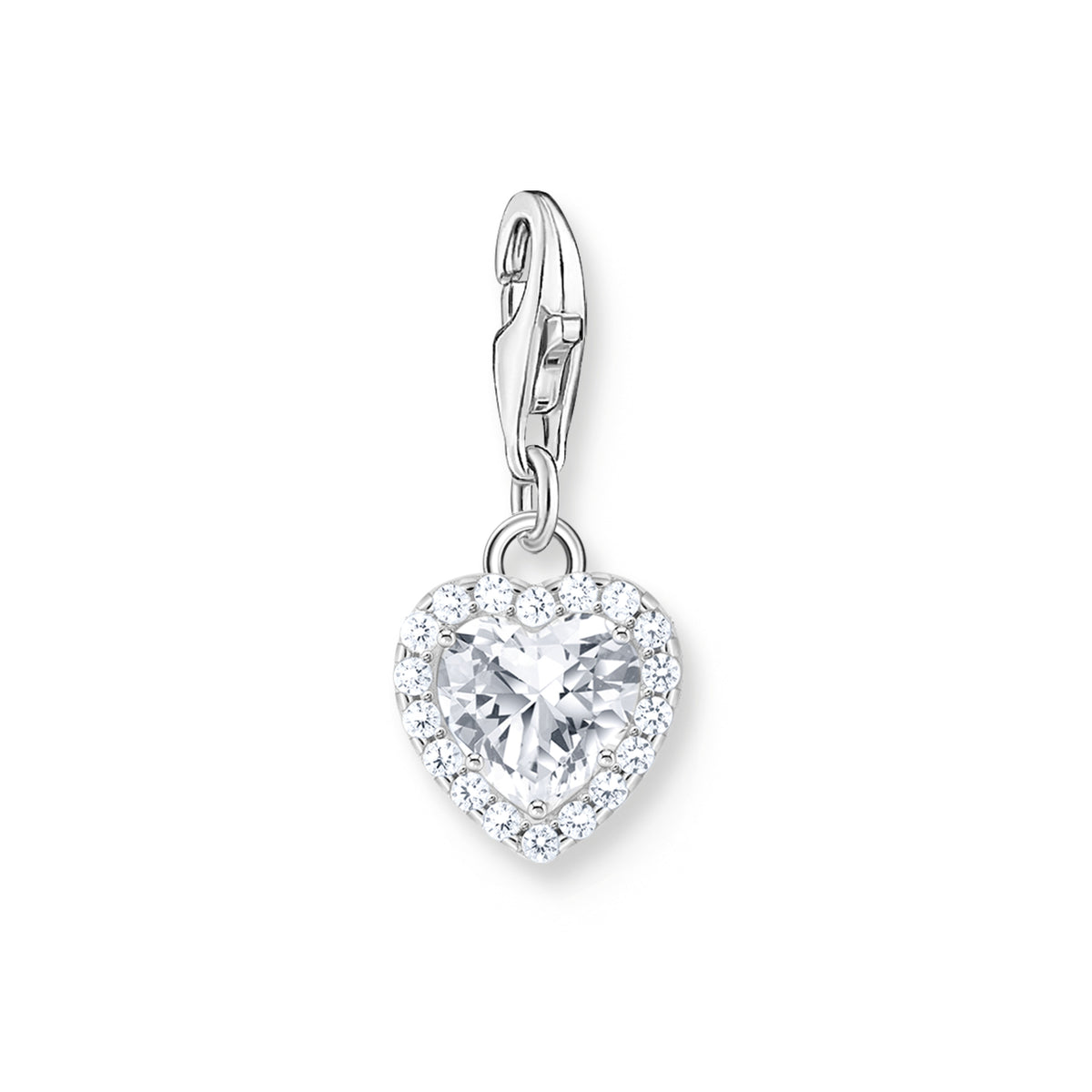 Thomas Sabo Sterling Silver CZ Heart Charm