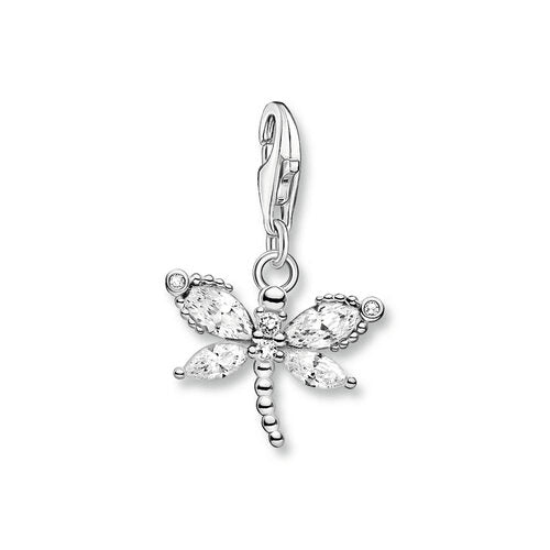 Thomas Sabo Sterling Silver CZ Dragonfly Charm