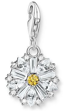 Thomas Sabo Sterling Silver Cubic Zirconia Daisy Charm