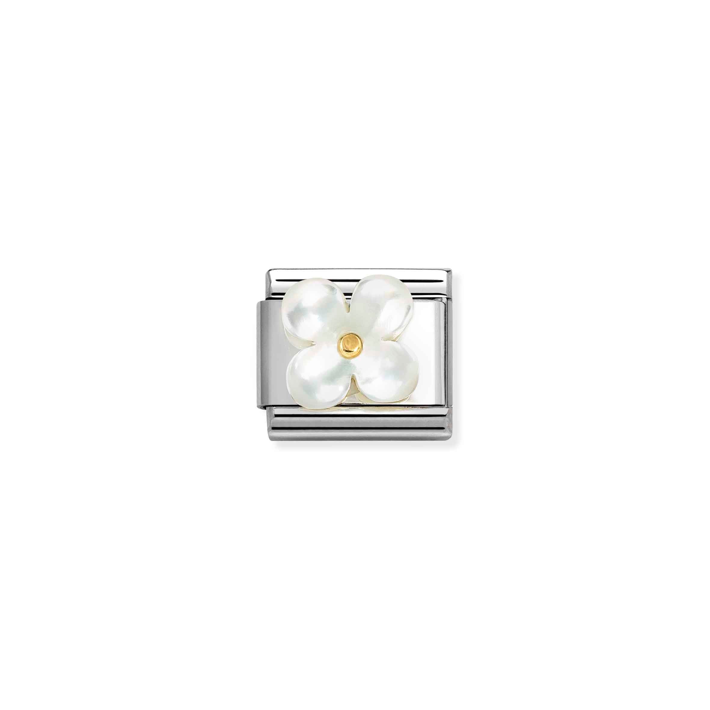 Nomination Composable Classic White Mother-of-Pearl Flower Charm