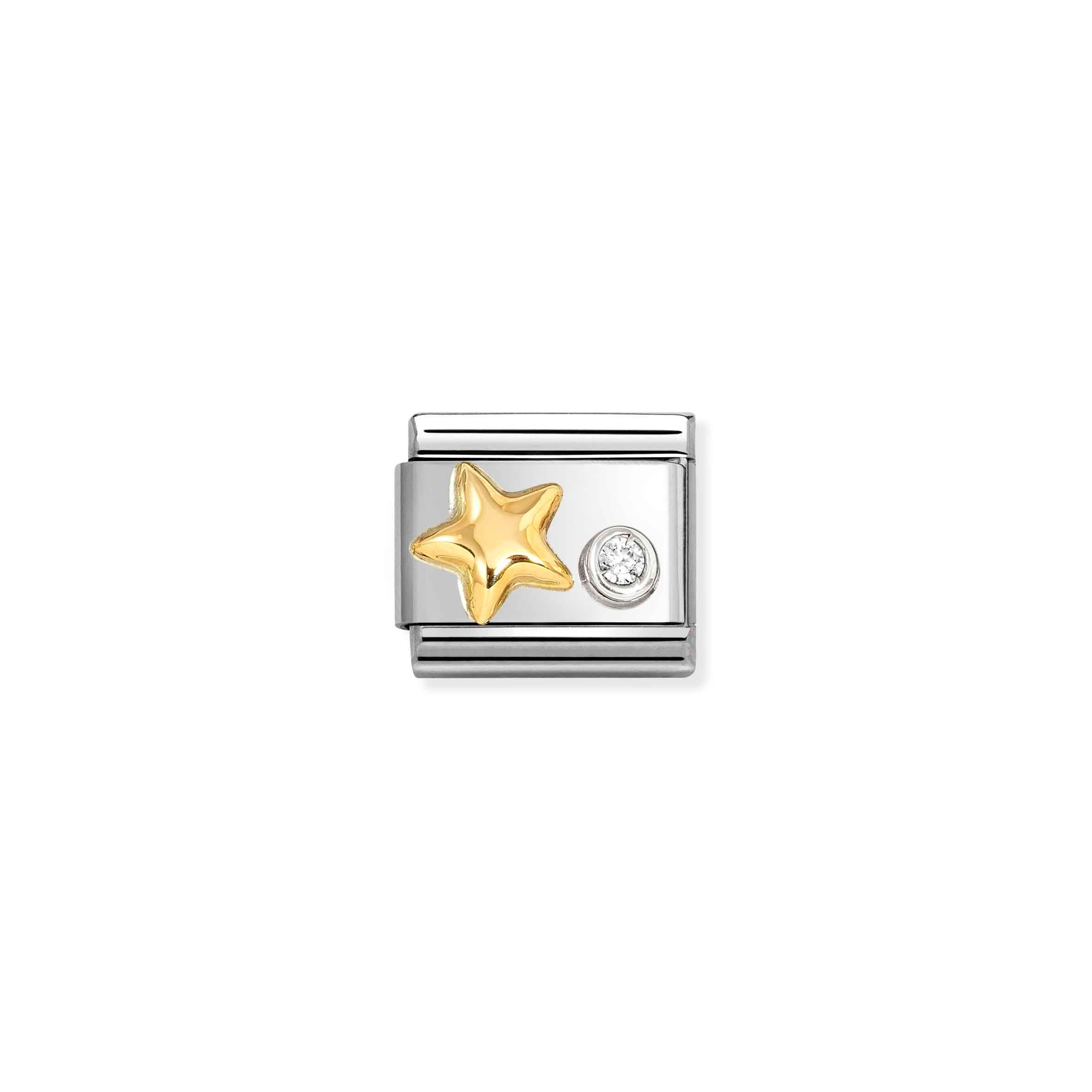 Nomination Composable Classic Symbols Star Charm with Cubic Zirconia