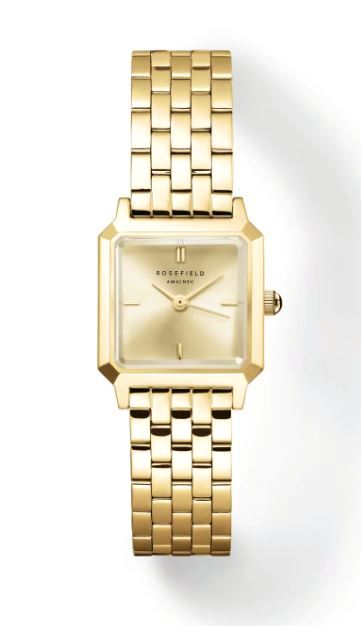 Rosefield Ladies Boxelle Champagne Gold 19.5x19.5mm watch