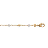 Envy Of The Room - Pearl & Golden Bead Bracelet