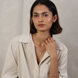 Crossed Destiny - Yellow Gold Plated CZ Halo Stud Earrings