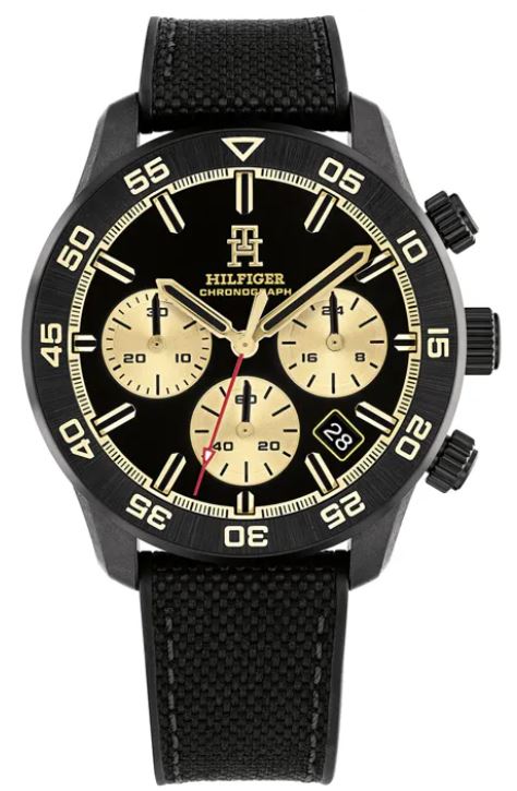 Tommy Hilfiger Mens TH85 Chronograph Black 42 mm watch Watch