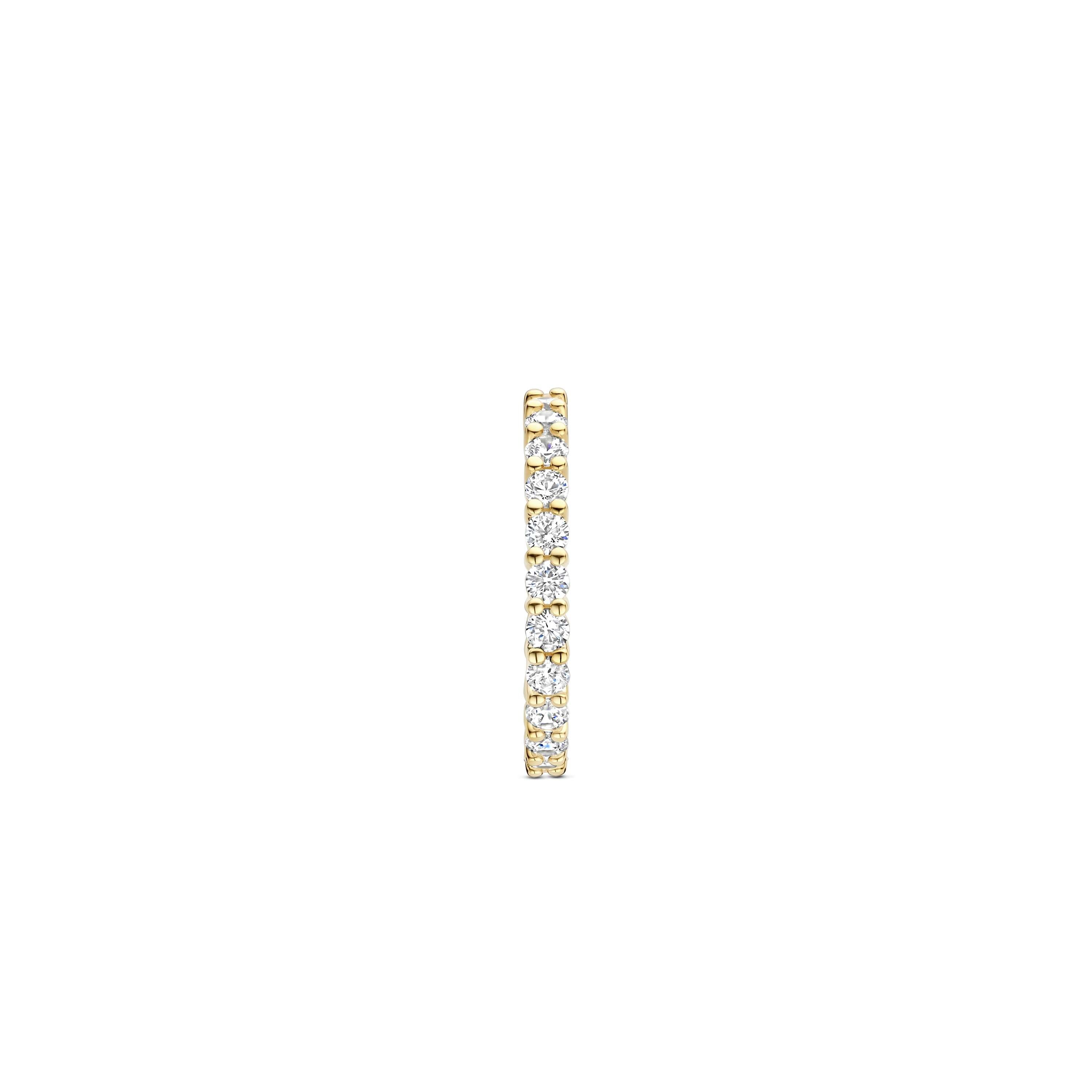 Ti Sento Gold Plated Cubic Zirconia Band Ring - 56
