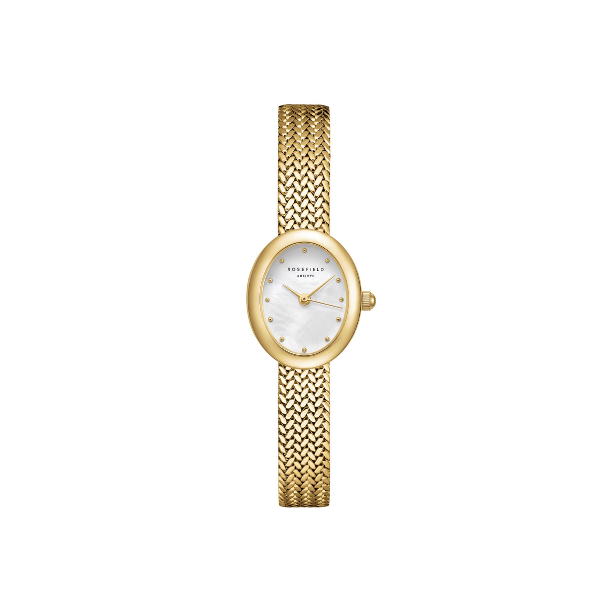 Rosefield Ladies Mini Oval Mother of Pearl 18mm watch