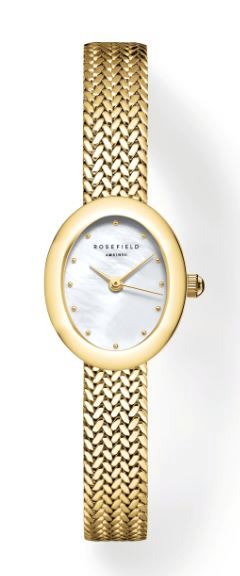 Rosefield Ladies Mini Oval Mother of Pearl 18mm watch