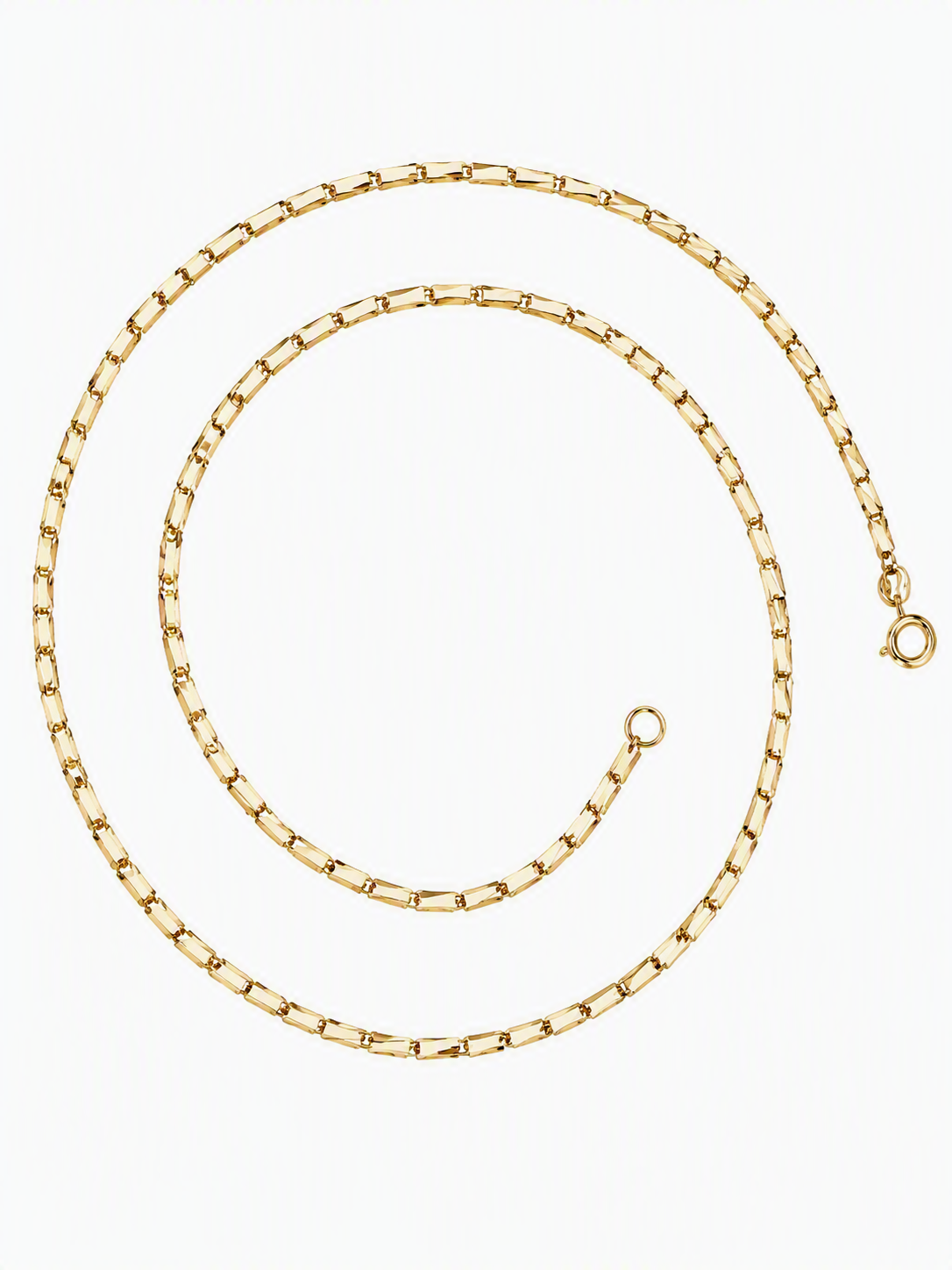 9ct Yellow Gold Diamond Cut Chain 46cm