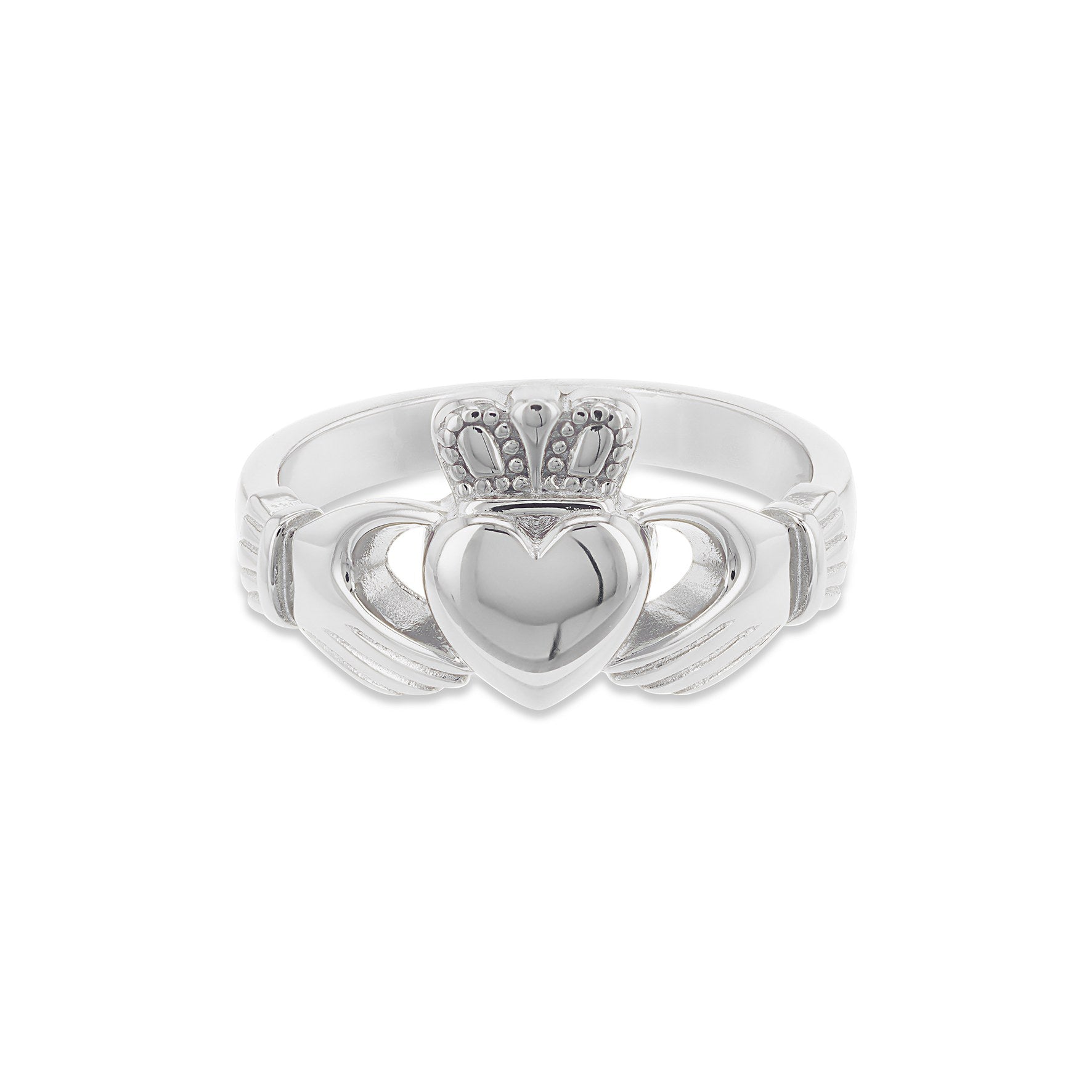 Sterling Silver Medium Claddagh Ring