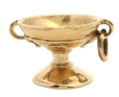 Vintage 9ct Yellow Gold Trophy Cup Charm
