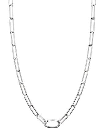 Thomas Sabo Sterling Silver Paperlink Charm Necklace