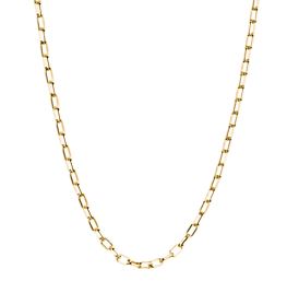 Thomas Sabo Sterling Silver Yellow Gold Plated Paperlink Chain Necklace