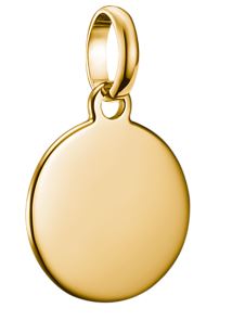 SS/YGP Engravable Disc Charm 13.5mm