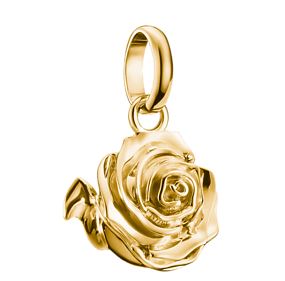 Thomas Sabo Sterling Silver Yellow Gold Plated Rose Blossom Charm