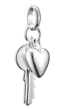 Thomas Sabo Sterling Silver Key and Heart Charm