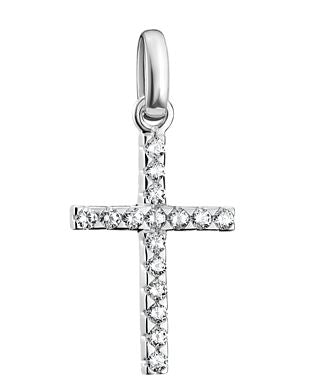 Thomas Sabo Sterling Silver Cross Charm with Cubic Zirconia