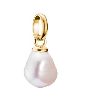 Thomas Sabo Sterling Silver Yellow Gold Plated Charm with Fresh Water Cultured Pearl