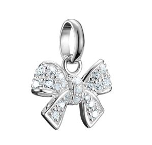 Thomas Sabo Sterling Silver Bow Charm with Cubic Zirconia