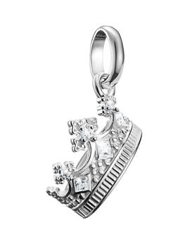 Thomas Sabo Sterling Silver Crown Charm with Cubic Zirconia