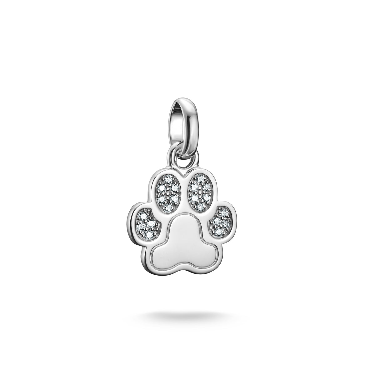 Thomas Sabo Sterling Silver Paw Charm With CZ