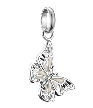 SS Wht Butterfly Charm