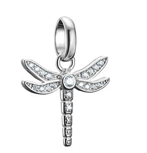 Thomas Sabo Sterling Silver Dragonfly Charm with Cubic Zirconia