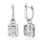 Swarovski Millenia Drop Earrings - Rhodium Plated - White