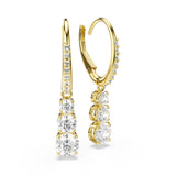 Swarovski Stilla Attract Trilogy Drop Earrings - Gold Tone-Plated - White